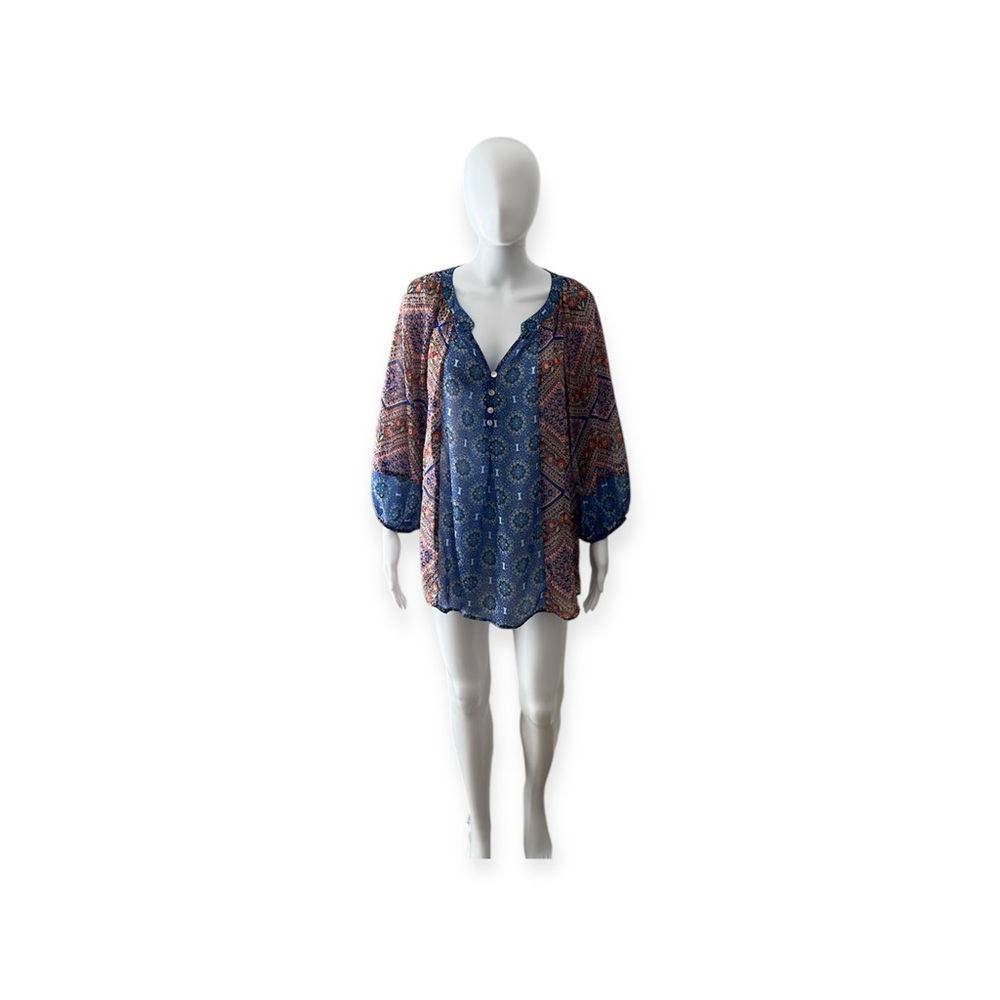 Hope Springs Paisley Print Top Size XL